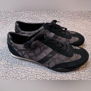 Coach Kelson Signature C Sneakers Women’s Size 8 Gray And Black